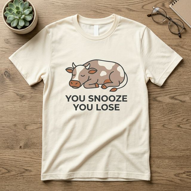 You snooze you lose t-shirt